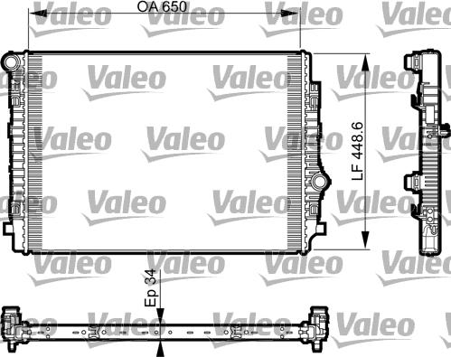 Valeo 735549 - Radiator, racire motor aaoparts.ro