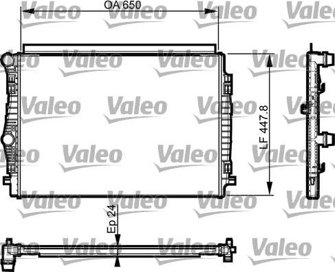 Valeo 735559 - Radiator, racire motor aaoparts.ro