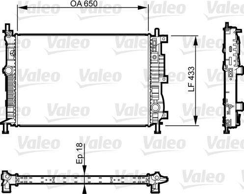 Valeo 735555 - Radiator, racire motor aaoparts.ro