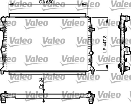 Valeo 735556 - Radiator, racire motor aaoparts.ro