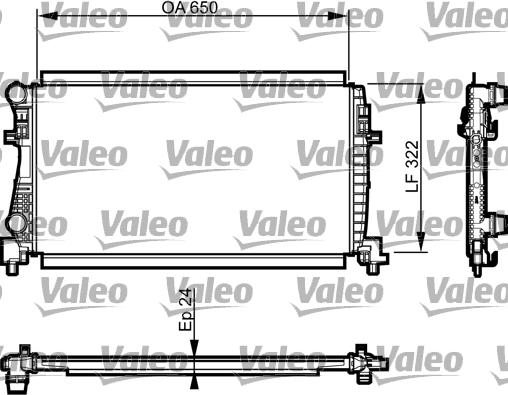 Valeo 735557 - Radiator, racire motor aaoparts.ro