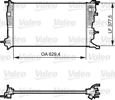 Valeo 735607 - Radiator, racire motor aaoparts.ro