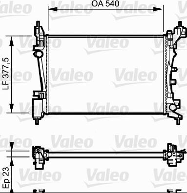 VALEO 735042 - Radiator, racire motor aaoparts.ro