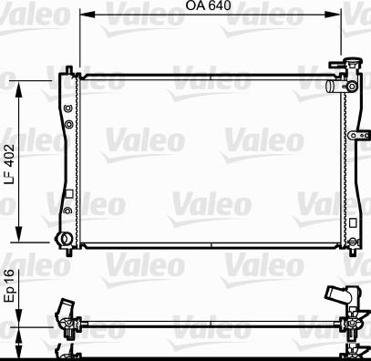 VALEO 735057 - Radiator, racire motor aaoparts.ro
