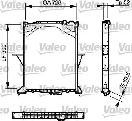 Valeo 735017 - Radiator, racire motor aaoparts.ro