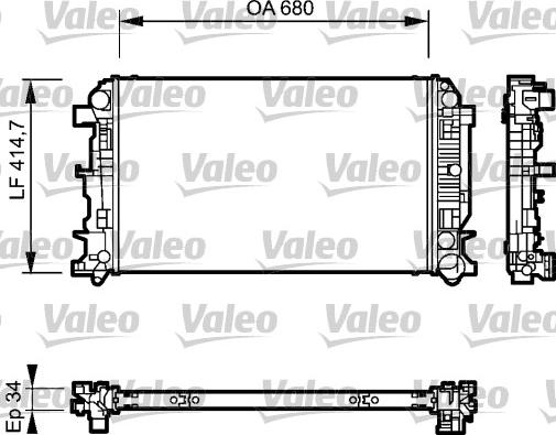 Valeo 735089 - Radiator, racire motor aaoparts.ro