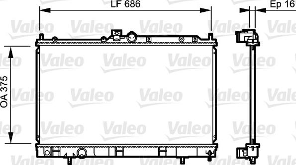 Valeo 735198 - Radiator, racire motor aaoparts.ro