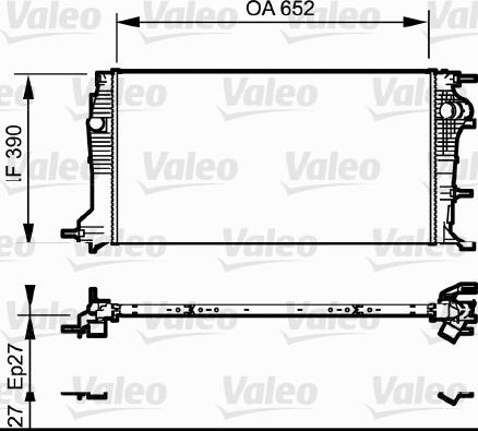 Valeo 735182 - Radiator, racire motor aaoparts.ro