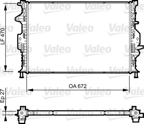 Valeo 735374 - Radiator, racire motor aaoparts.ro