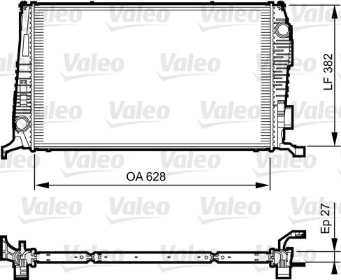 Valeo 735279 - Radiator, racire motor aaoparts.ro