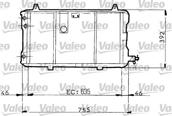 VALEO 730025 - Radiator, racire motor aaoparts.ro