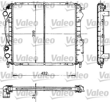 Valeo 730181 - Radiator, racire motor aaoparts.ro