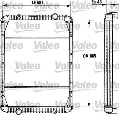 VALEO 730748 - Radiator, racire motor aaoparts.ro