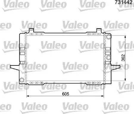 Valeo 731442 - Radiator, racire motor aaoparts.ro