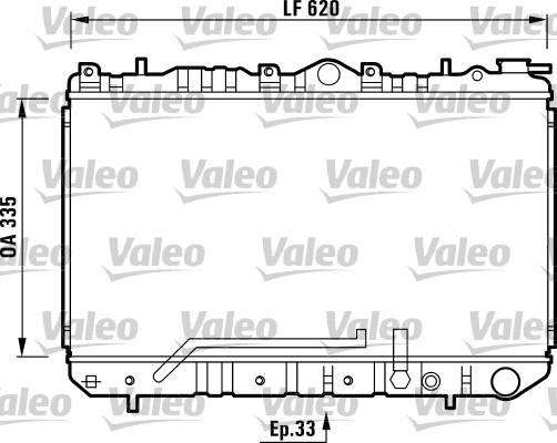 VALEO 731454 - Radiator, racire motor aaoparts.ro