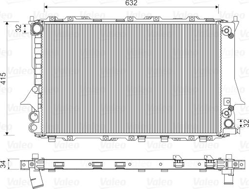 Valeo 731549 - Radiator, racire motor aaoparts.ro
