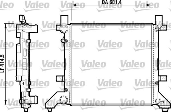 VALEO 731605 - Radiator, racire motor aaoparts.ro