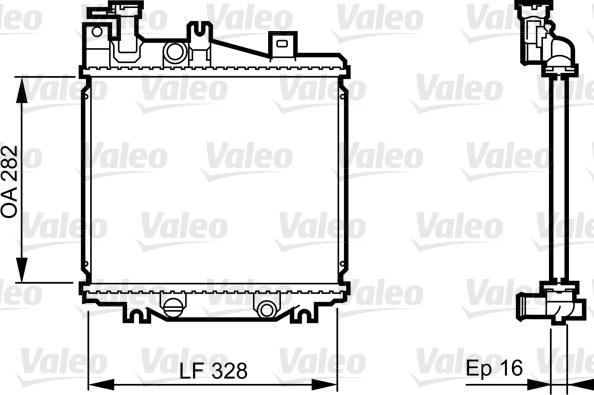 VALEO 731625 - Radiator, racire motor aaoparts.ro