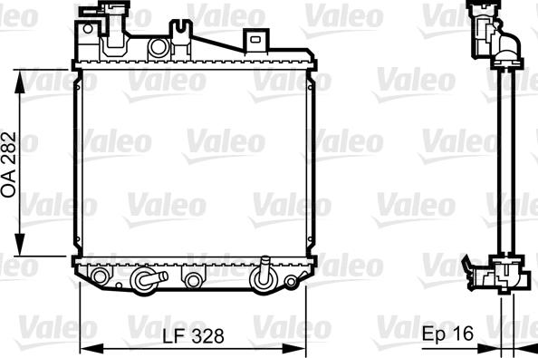 VALEO 731622 - Radiator, racire motor aaoparts.ro