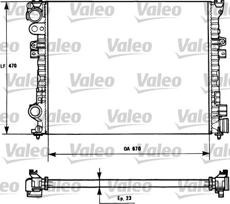 VALEO 731166 - Radiator, racire motor aaoparts.ro