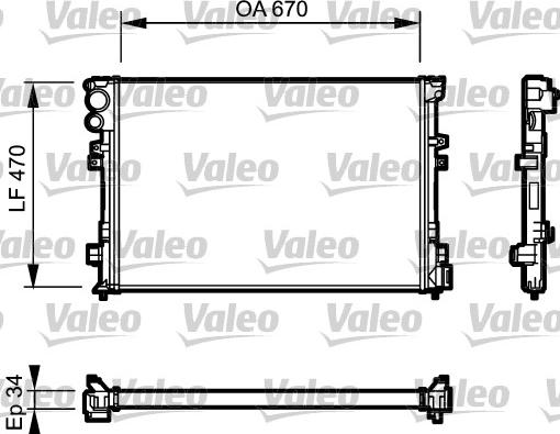 VALEO 731168 - Radiator, racire motor aaoparts.ro