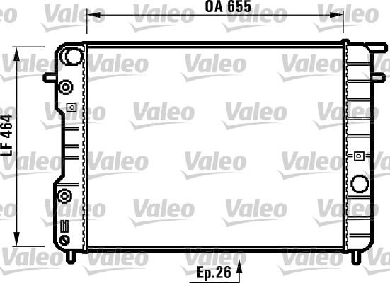 Valeo 731840 - Radiator, racire motor aaoparts.ro