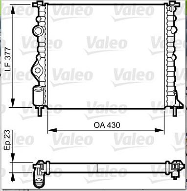 Valeo 731378 - Radiator, racire motor aaoparts.ro