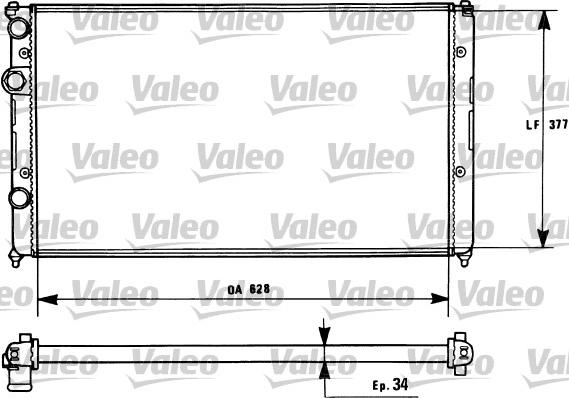 VALEO 731267 - Radiator, racire motor aaoparts.ro