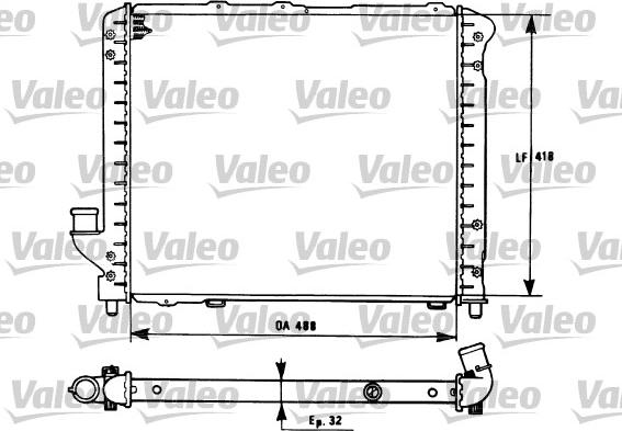 VALEO 731281 - Radiator, racire motor aaoparts.ro