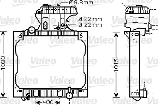 VALEO 733429 - Radiator, racire motor aaoparts.ro