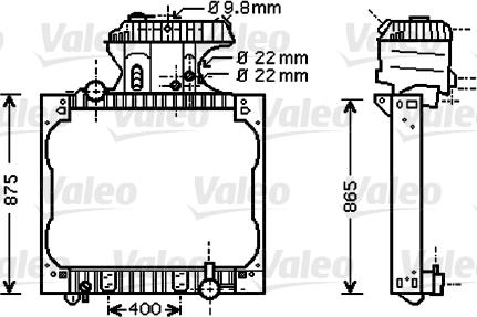 Valeo 733428 - Radiator, racire motor aaoparts.ro