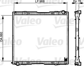VALEO 733540 - Radiator, racire motor aaoparts.ro