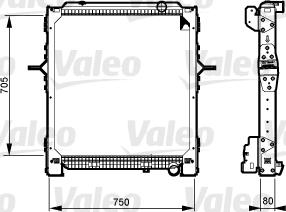 VALEO 733548 - Radiator, racire motor aaoparts.ro