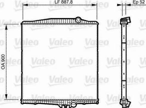 VALEO 733505 - Radiator, racire motor aaoparts.ro