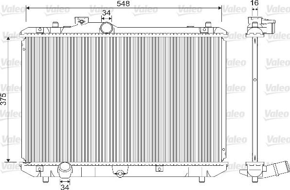 Valeo 733216 - Radiator, racire motor aaoparts.ro
