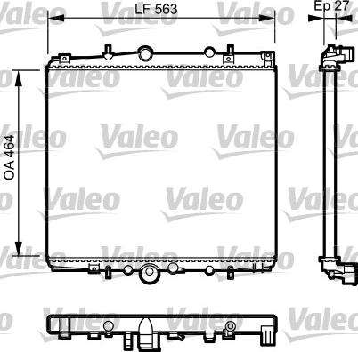 VALEO 732945 - Radiator, racire motor aaoparts.ro