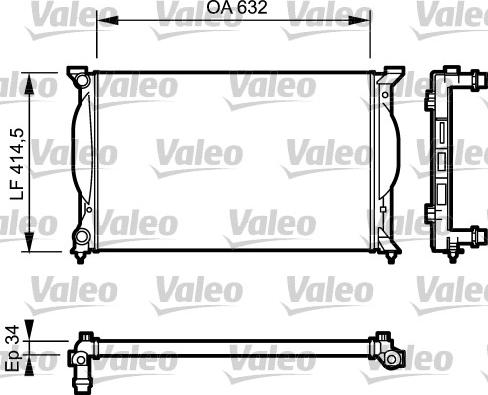 VALEO 732963 - Radiator, racire motor aaoparts.ro
