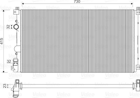 Valeo 732917 - Radiator, racire motor aaoparts.ro