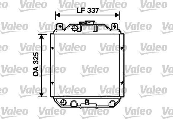 VALEO 732489 - Radiator, racire motor aaoparts.ro
