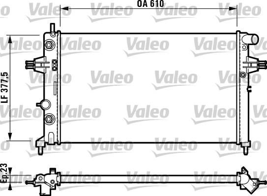 Valeo 732549 - Radiator, racire motor aaoparts.ro