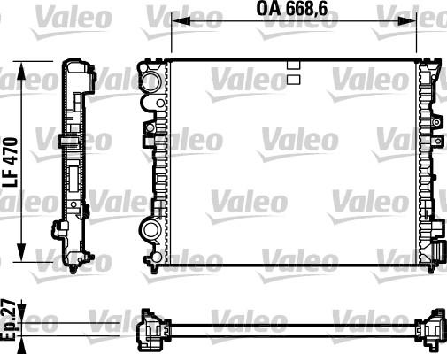 VALEO 732692 - Radiator, racire motor aaoparts.ro