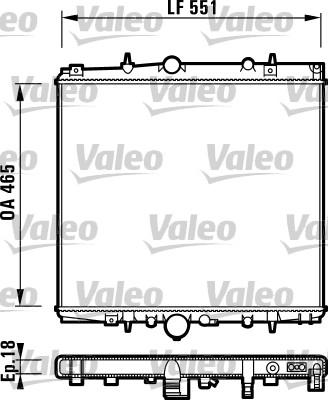 VALEO 732830 - Radiator, racire motor aaoparts.ro