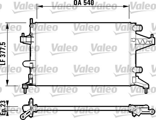 Valeo 732825 - Radiator, racire motor aaoparts.ro