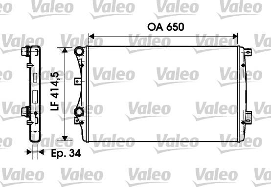 VALEO 732872 - Radiator, racire motor aaoparts.ro