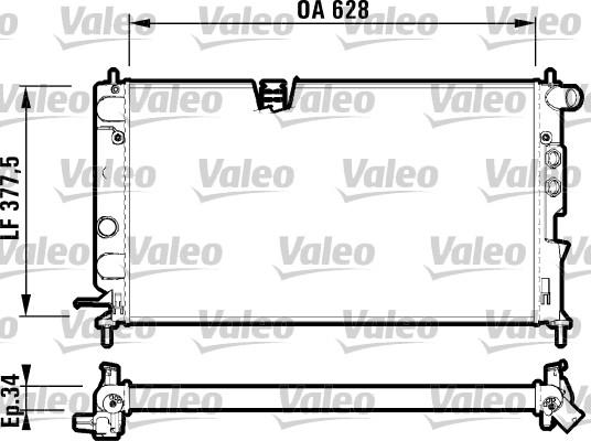 Valeo 732347 - Radiator, racire motor aaoparts.ro