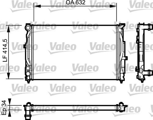 VALEO 732361 - Radiator, racire motor aaoparts.ro