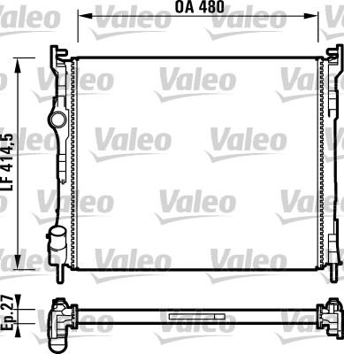 Valeo 732737 - Radiator, racire motor aaoparts.ro