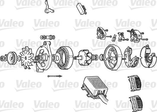 Valeo A14N135 - Generator / Alternator aaoparts.ro