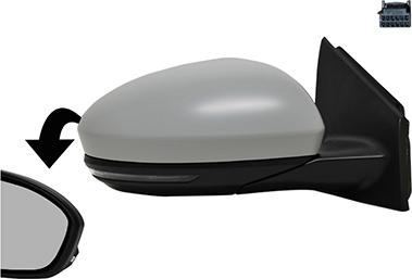 Van Wezel 4407808 - Oglinda exterioara aaoparts.ro