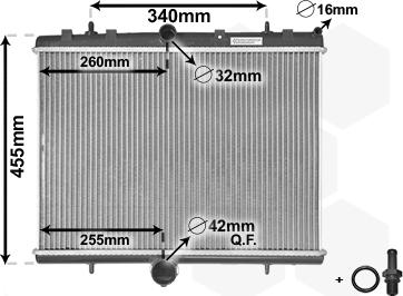 Van Wezel 40002314 - Radiator, racire motor aaoparts.ro
